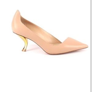 Dior Leather D-Sculpture Pointed Toe Pumps Size 38
